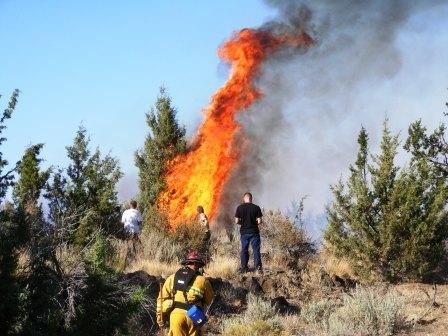 Fire breaks out in Northwest Bend.