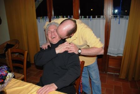 Randy and Chip share a birthday moment