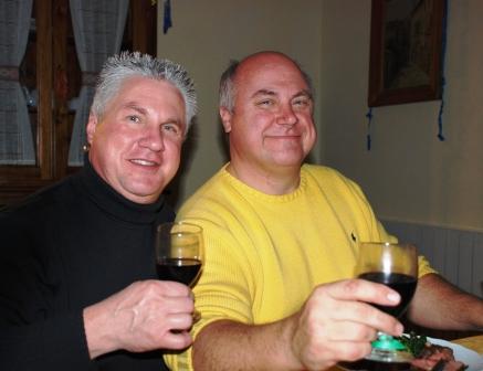 The brothers Randy and Lance in Italy