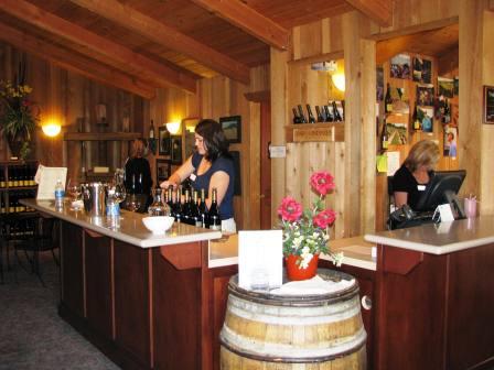 Setting up for our tasting