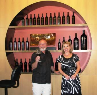 Tim with tasting room manager Wendi Warner