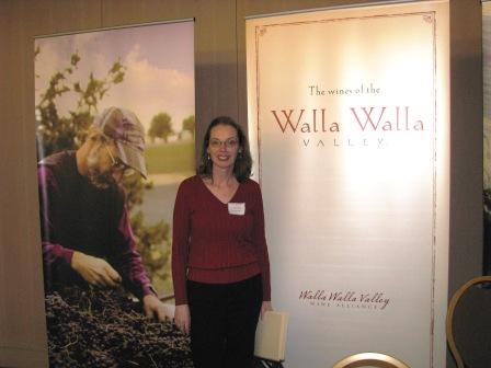 Carolyn at the entrance to Taste Walla Walla