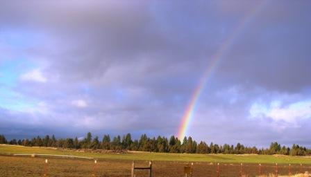 Rainbow in Tumalo - Photo by Tim Sinniger