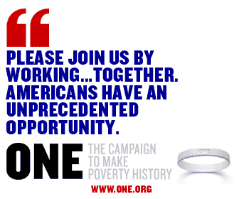 The ONE Campaign... to make poverty history