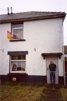 Sunday 30th November 2003 - outside my old house in Ebbw Vale, South Wales