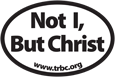 FREE STICKER: Not I, but Christ