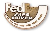 FedEx Safe Driver pin