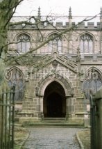 main door to church