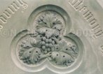 carved grapes headstone