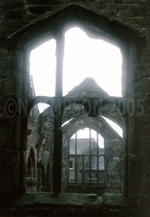 misty light through window