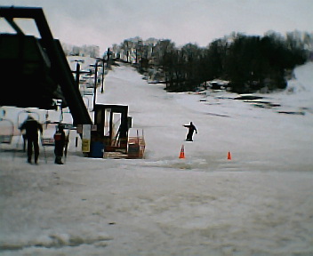 Mitchell finishing a run