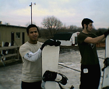 Wayne on the left, Stephen on the right