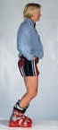 skiing foward: improper ankle positioning
