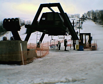 Wayne & Stephen at the Seven Oaks ski lift