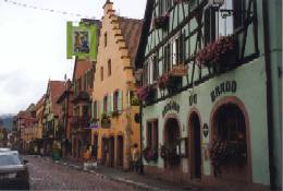Pastel buildings