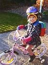 Caitlin off for a bike ride