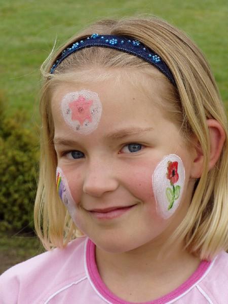 Caitlin with facepaint