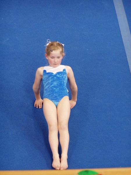 Caitlin doing Floor at gym