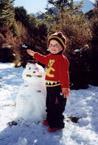 Caitlin & snowman