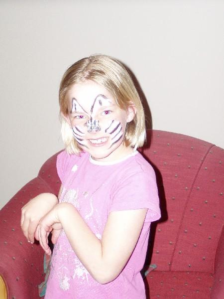 Caitlin with Zebra facepaint