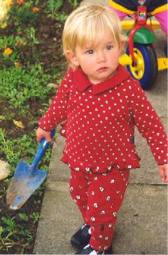 Caitlin gardening