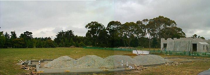 Foundation poured
