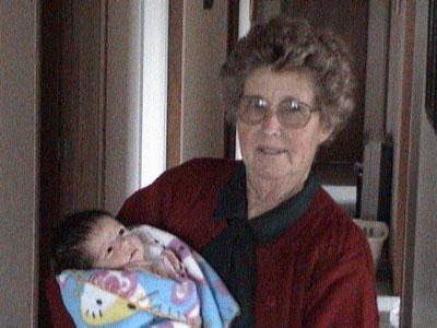 Talia with Grandma Solly