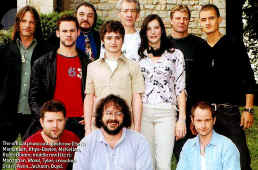The cast with Peter Jackson - what a lot of talent in one frame