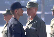 Eye to eye as Chief Master Urgayle in GI Jane