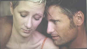 With Anne Heche film still from Psycho