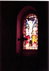 Window in church dedicated to Rev Thomas Ragg