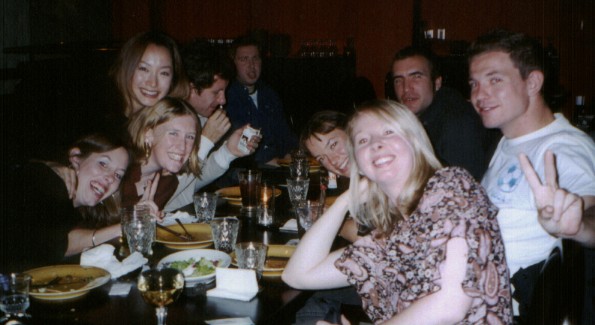 In flash Spanish Restaurant, Yurakucho, Tokyo for Orlas 23rd! 9 Nov 2002