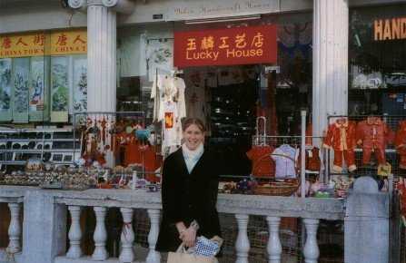 Shops near White Swan Hotel, Guangzhou, China. 30 Dec 2002