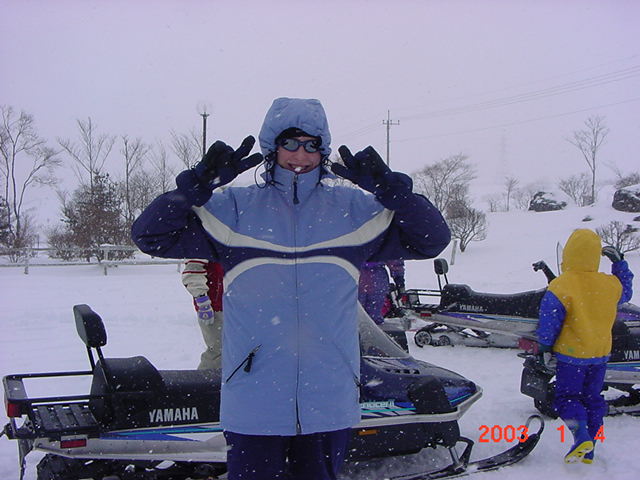eating snow
