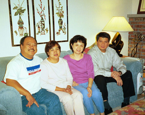 Rommel and Lulu with Jimmy and Terrie in Valley Cottage New York