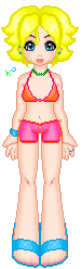 I think she looks like boom boom from X-Men: Evo...
