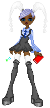 her hair looks really good on a dark bg like this