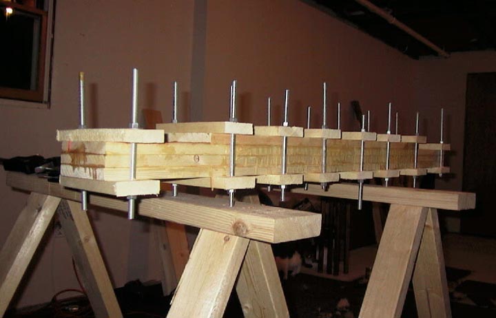 Thrust prop all clamped tight