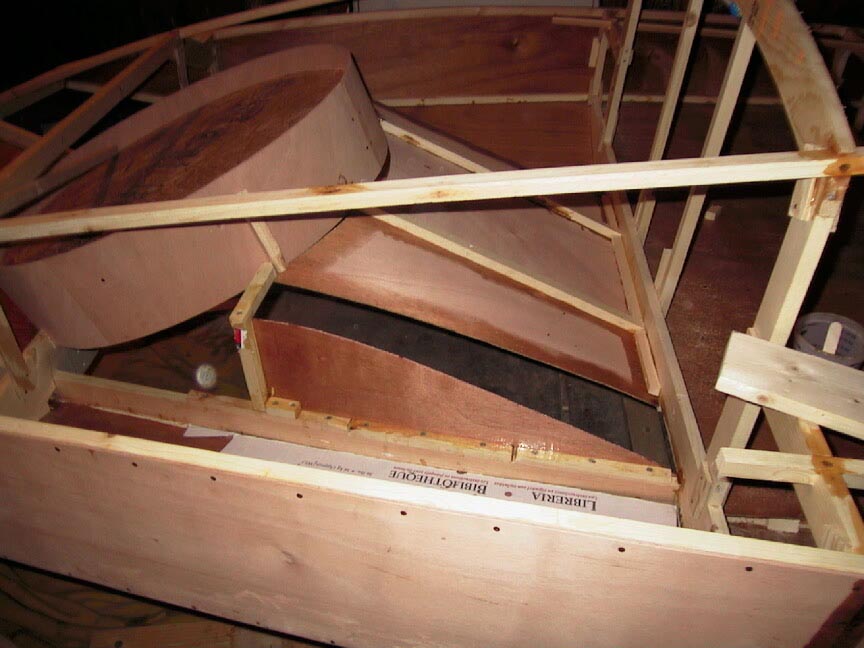 Adding the panels around the lift duct