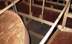 The ends of the five external stringers
