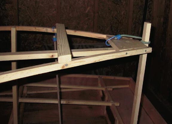 Bearing mounts held in place