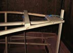 The rear prop shaft bearing mounts