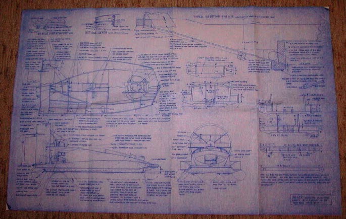 One of the blueprint pages from Universal Hovercraft