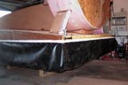 Skirt in place at rear