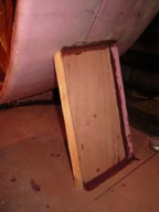 Duct support glued in