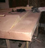 The step at the back of the underside