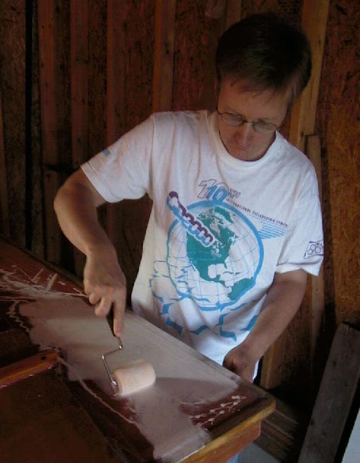 On goes the paint