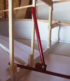 Steering rod in place