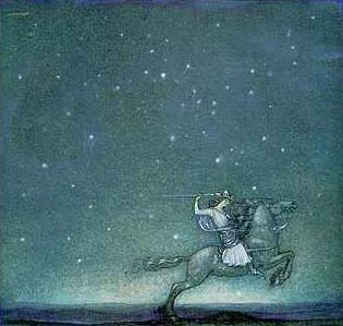 Riddaren Rider by John Bauer