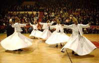 Turkish whirling dervishes